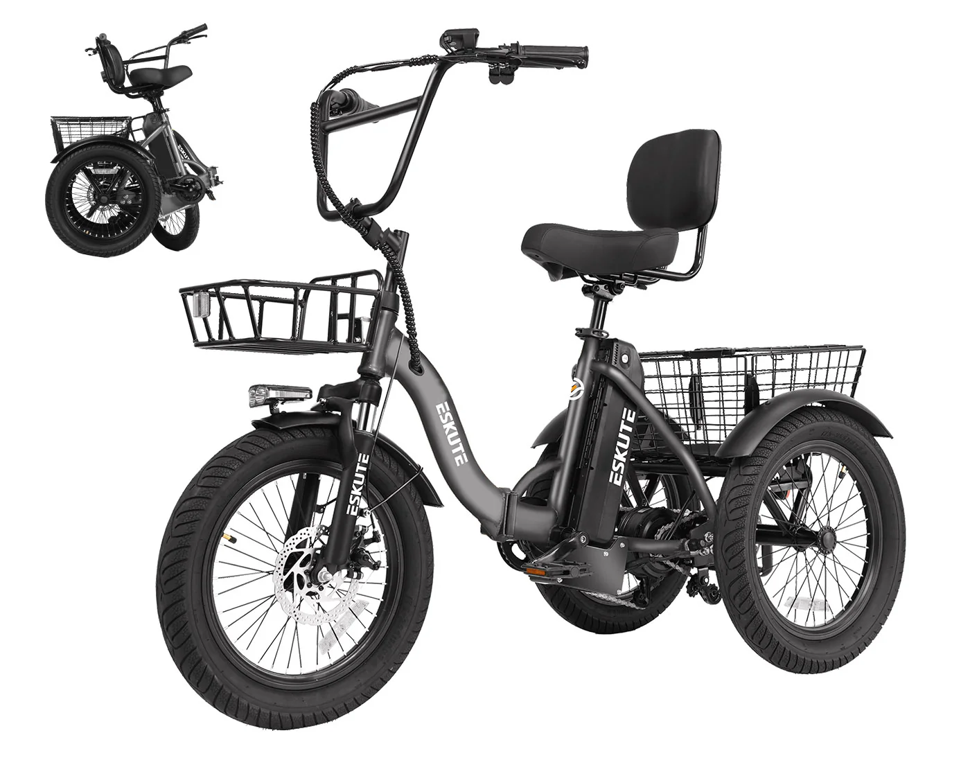Senior-friendly electric trike