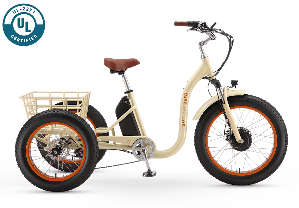 sixthreezero Simple Step Thru Fat Tire Electric Trike
